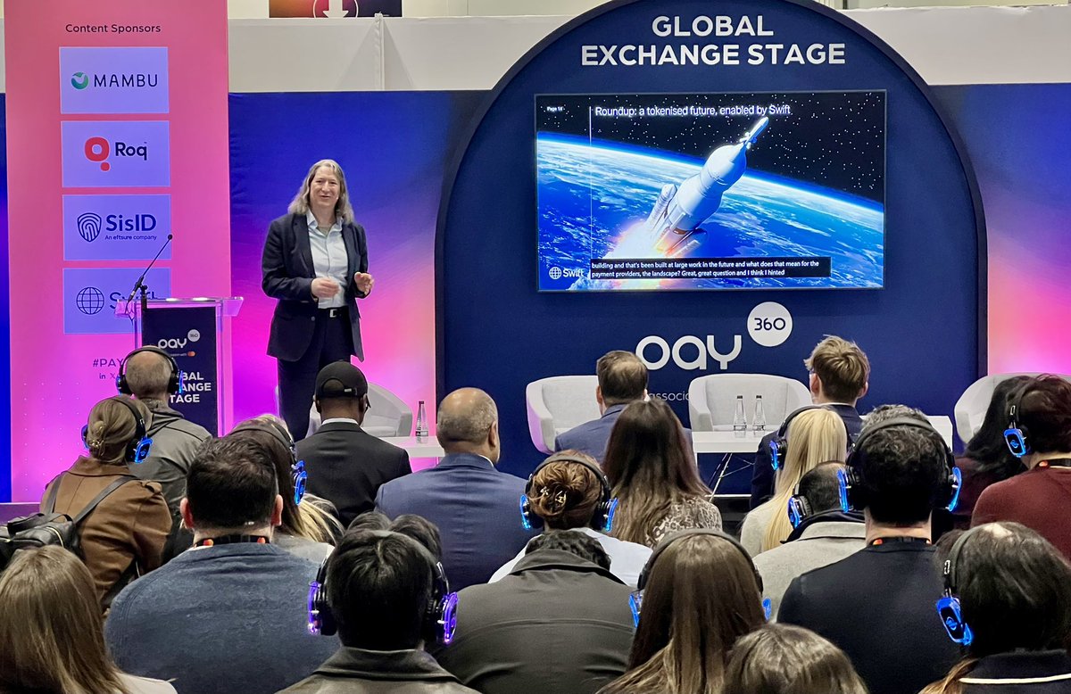 Nick_kerigan's tweet image. Excellent day at Pay360 and proud to speak about the trend of tokenisation and how Swift is advancing cross-border payments. Together with our community, we are building a future at the intersection of TradFi and DeFi.

#payments #tokenization #blockchain #swift #pay360