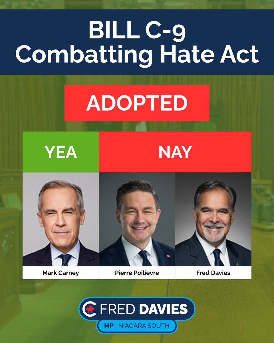 Fred Davies, MP tweet media