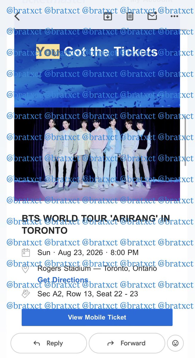 𝗥𝗘𝗬𝗔 IS SEEING BTS!! ᥫ᭡˖⁷🕷️ tweet media