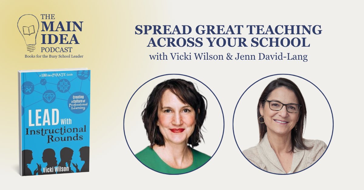 vickilwilson5's tweet photo. I had the teriffic opportunity Monday to talk with Jenn David-Lang, an educator I truly admire, about Lead With Instructional Rounds. The podcst is now live right here. I hope you enjoy! https://t.co/Yua1xVxl6Q via @YouTube #LeadWithRounds #DbcIncBooks @burgessdave https://t.co/1xmj5zUWor