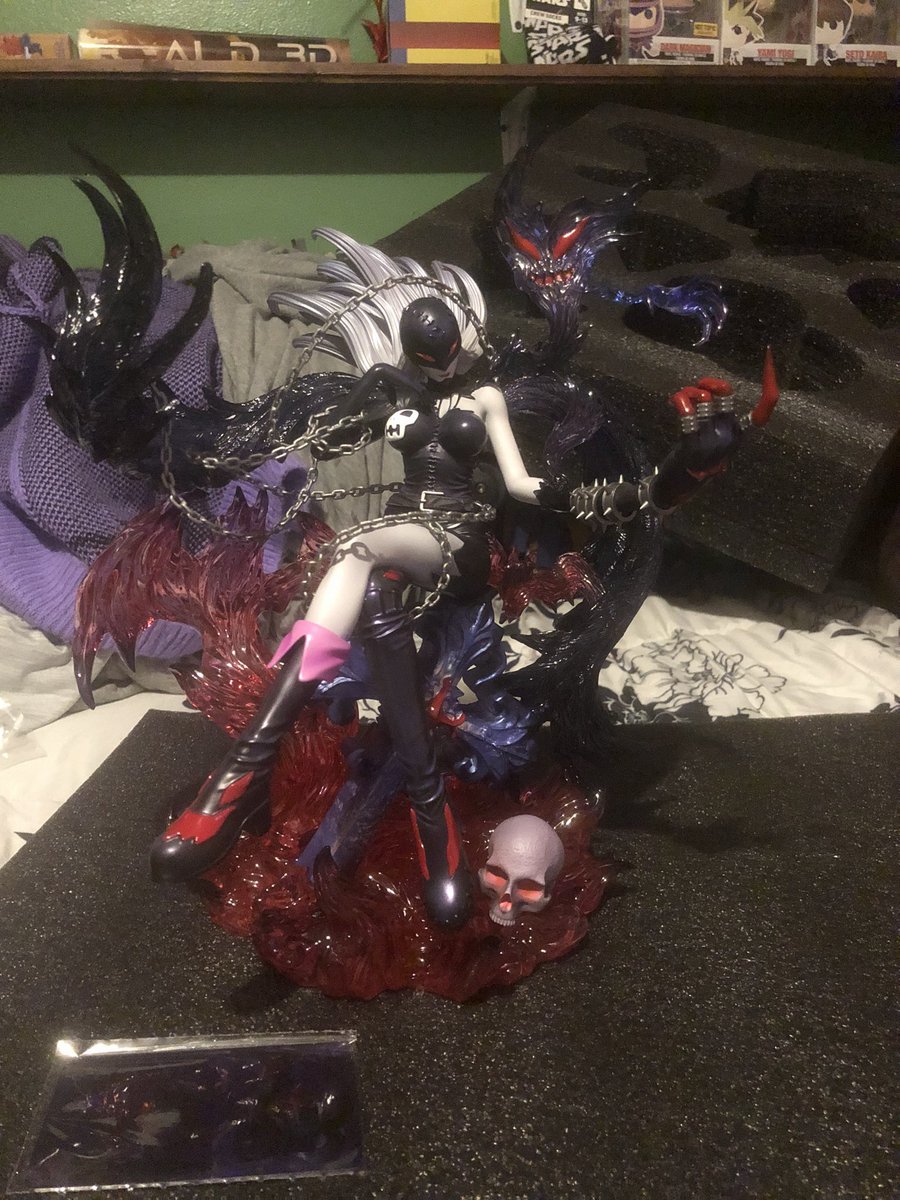 Jynxed_One's tweet photo. Ladydevimon statue 😍😍😍 #digimon https://t.co/90FzQUYo9A