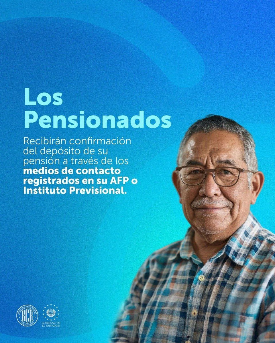 El Banco Central de Reserva aprobó nueva normativa que beneficia a las personas pensionadas. Consulta más información a tu institución previsional o AFP.
