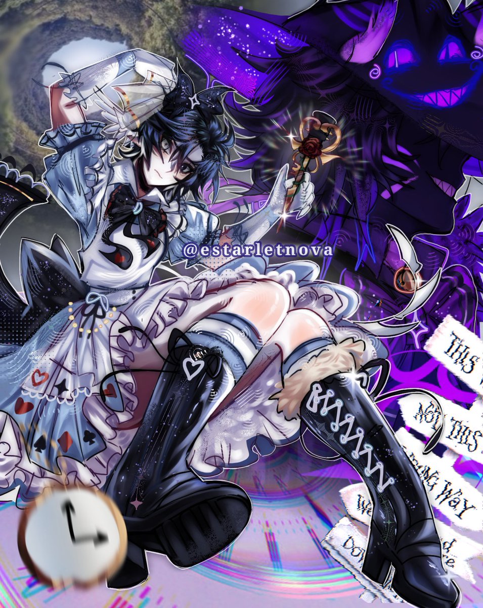 estarletnova's tweet image. “You're entirely bonkers. But I'll tell you a secret. All the best people are.” 🐇✨

( I LOVED THE CONCEPT OF THIS SKIN AND THE AZURE ONE TOO MUCH 😭🌷) 
#azuretime  #forsaken #twotimeforsaken #azureforsaken #azure #twotime #forsakenroblox #forsakenart #timeazure