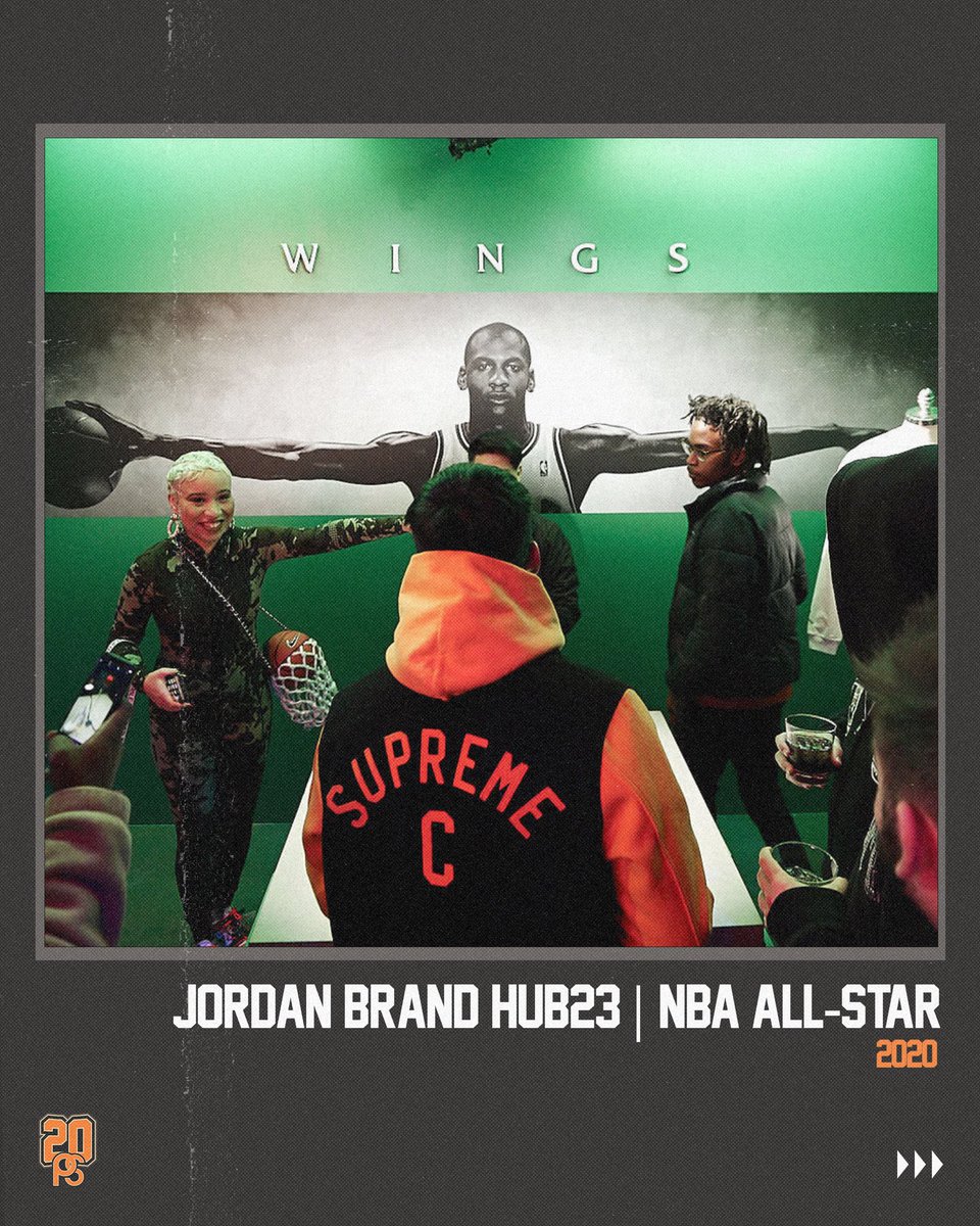 PositionSports's tweet photo. During the 2020 NBA All-Star weekend in Chicago, Jordan Brand partnered with local artists to bring Hub23 to life. This dynamic pop-up became a must-visit destination for basketball fans and cultural enthusiasts alike.

#PS20 https://t.co/X6bQ5eDhRd