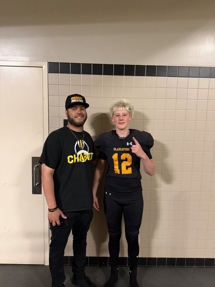 BrodeyJensen's tweet photo. Thank you to @CCGladiatorFB for inviting me for a visit and extending an offer of a roster spot. The coaches and players were great. The program is on the rise. This could definitely be home! https://t.co/Z7SdyEJpI1