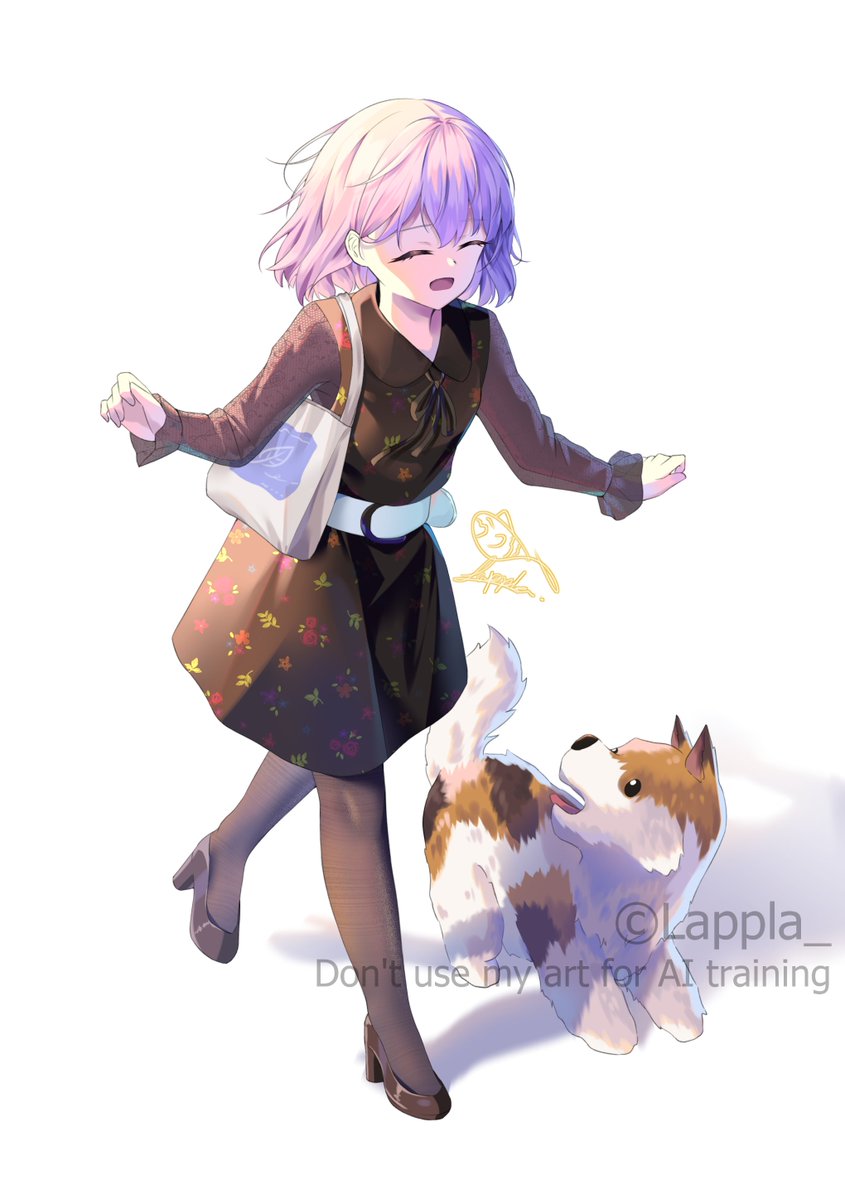 Lappla_'s tweet photo. 🏃‍♀️🐕 ไปเลยเจ้าตูบ!!
go go puppy!!
#Drawing #Digitalpaint #Illust 
https://t.co/vzvbkbs5yY https://t.co/kYdh4oI5M9