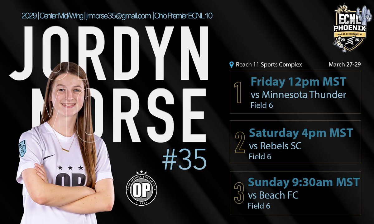 j_morse35's tweet photo. Excited for the final showcase of the spring- ECNL Phoenix

@USYNT @ECNLgirls @ImCollegeSoccer @ImYouthSoccer @TopDrawerSoccer @TheSoccerWire @PrepSoccer https://t.co/r3Jq898mVD