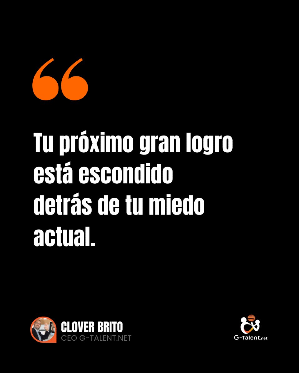 Cada miedo que enfrentas es una puerta hacia un nuevo nivel.
No huyas, atraviésalo. 💥

¿Qué miedo vas a conquistar esta semana?

#Superación #EmprendeConValor #CloverBrito #gtalent #avanzasiempre