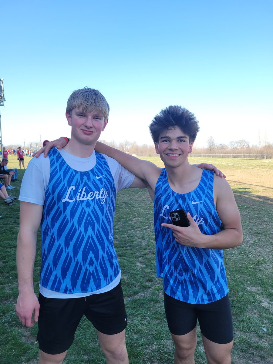 CoachMatTFXC's tweet photo. It was a javelin PR fest at today's meet. Great job gentleman! @LIBERTYTF https://t.co/2Uq5vofdRh