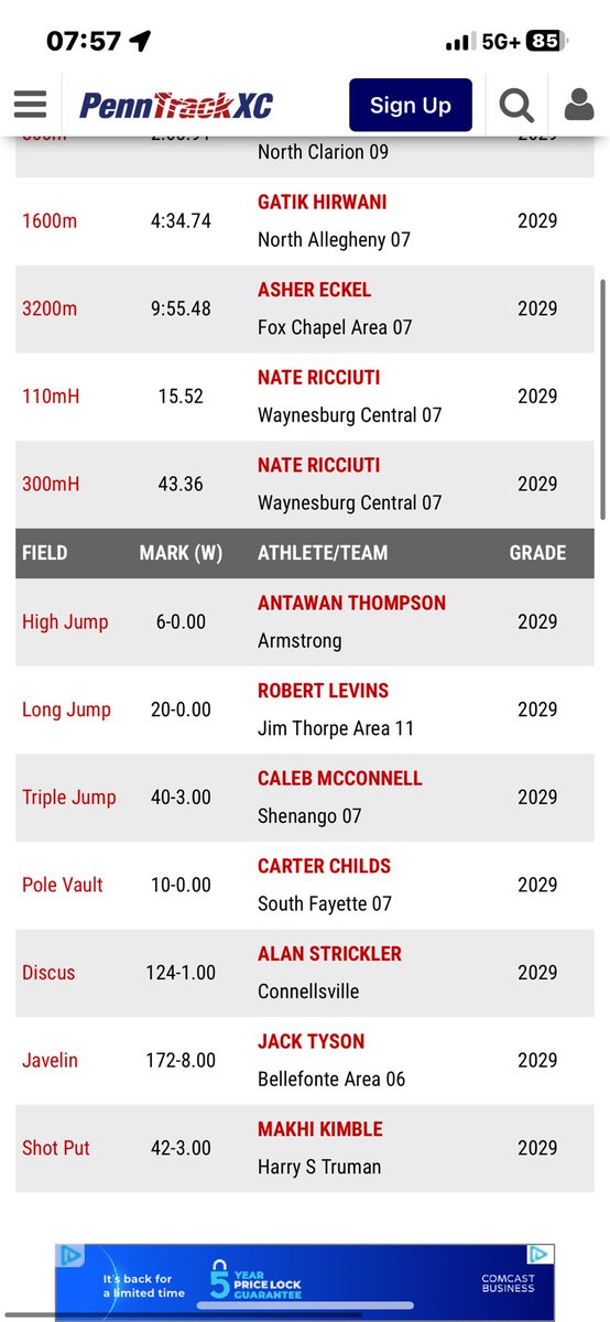 NateRicciuti's tweet photo. First quad meet
110 hurdle - 15.5
PA Fr #1
300 hurdle - 43.3
PA fr #1
LJ - 18'7 1/2"
50 points scored total
@CoachNixonTF 
@PghSportsNow
@Wbg_Raider_FB 
@JackRicciuti https://t.co/tBqaaY1LlD