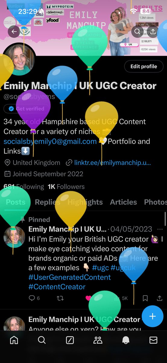 Emily Manchip I UK UGC Creator tweet media