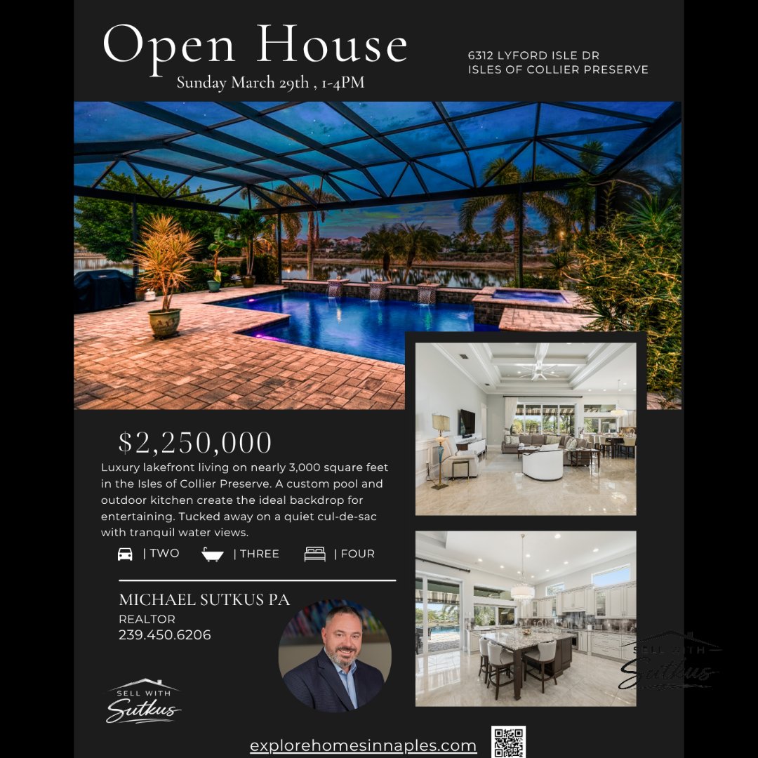 theSWFLRealtor1's tweet photo. 🚨 OPEN HOUSE ALERT 🚨 Come tour this beautiful home before it’s gone! See it in person, explore the details, and imagine life here 🏡✨ #OpenHouse #JustListed #HomeForSale #HouseHunting #sellwithsutkus https://t.co/zJNzcaxq3A https://t.co/8Sdt3InqhL