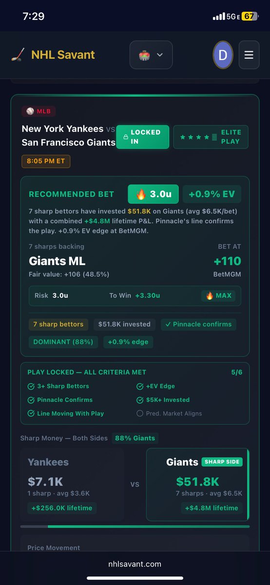 NHL Savant | Dale | Model +Ev Picks tweet media