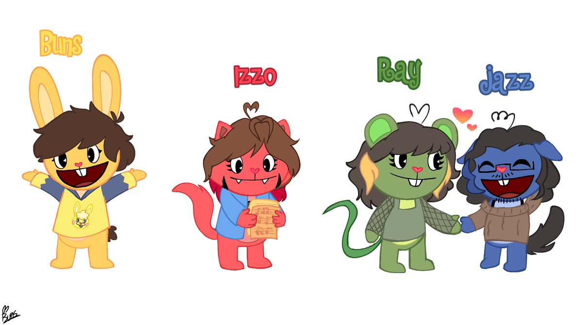 BananaBuns04's tweet photo. A group of friends so happy, they be on a tree and died :3
#happytreefriends https://t.co/2i5TmchDXv