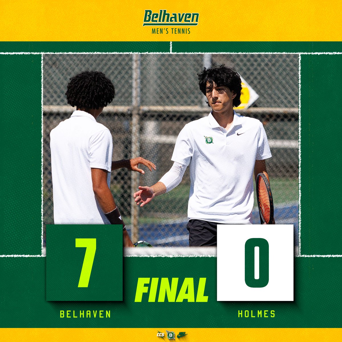 BelhavenTEN's tweet photo. BLAZERS WIN

Our Men's team picked up a win over Holmes CC earlier today. We're back in action on Friday as we kick off conference play at Piedmont.

#GoGreen https://t.co/0ICkbuyp3k