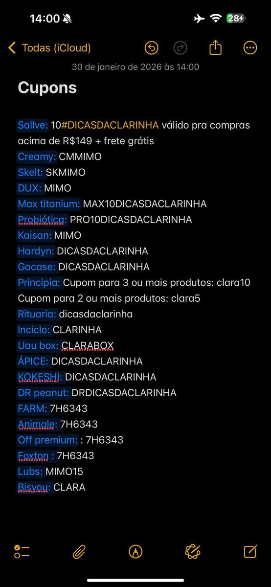 Clara dos cupons tweet media