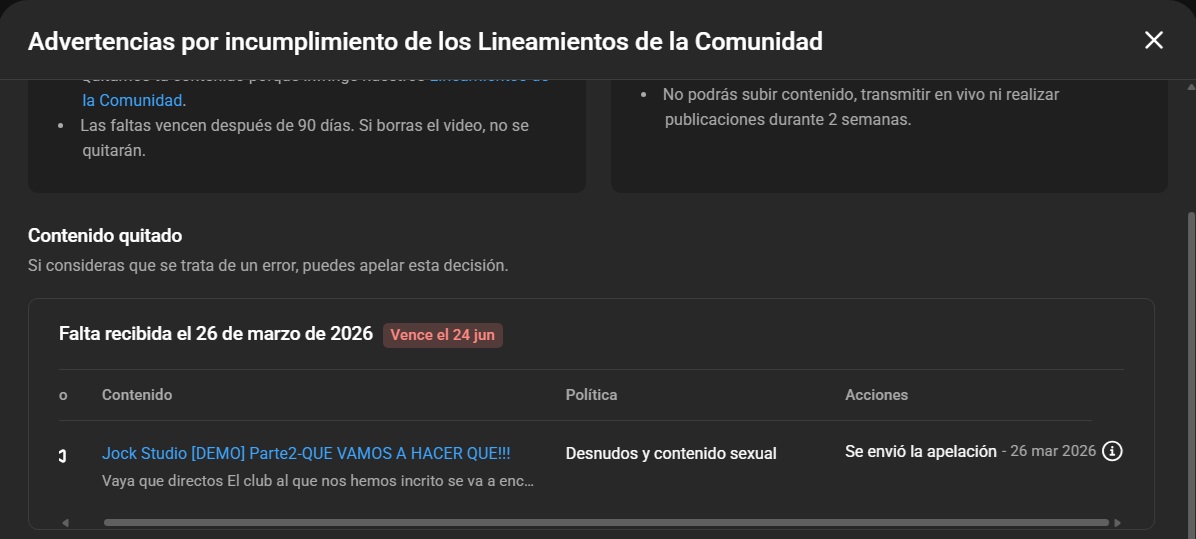 No me lo puedo puto creer, gracias Youtube, tu siempre sabiendo como manejar tu puta plataforma