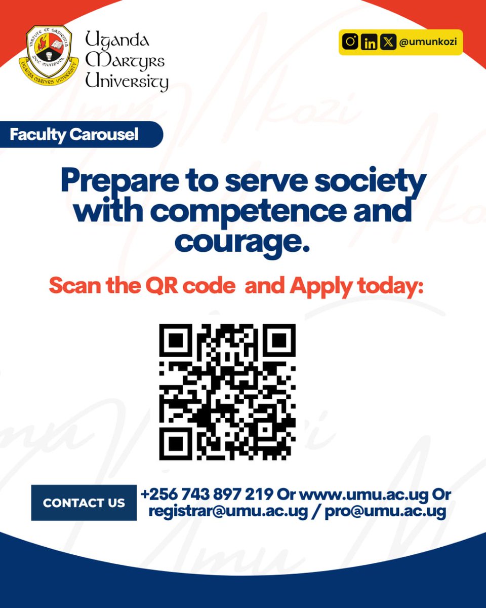 Uganda Martyrs University (Official) tweet media