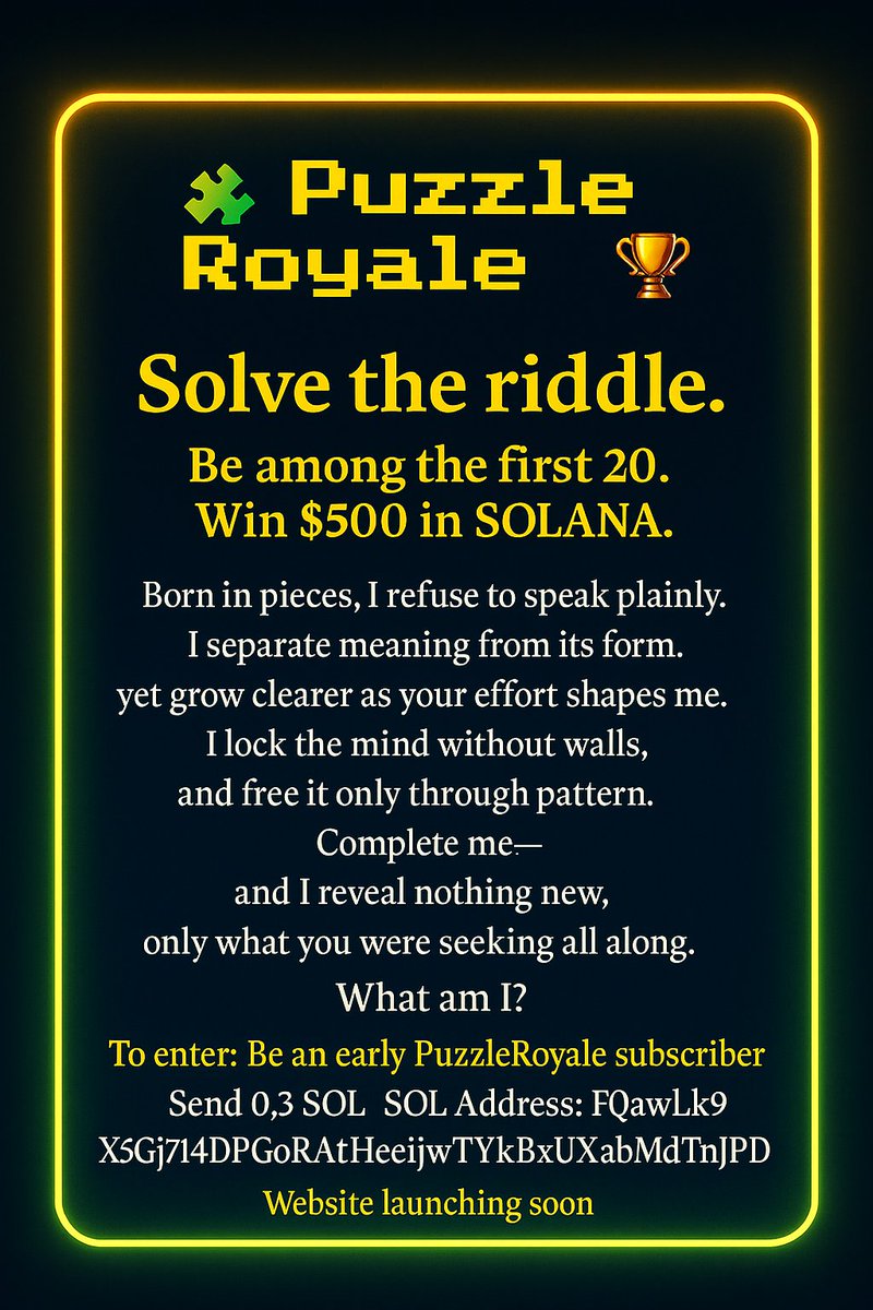 Puzzle Royale tweet media