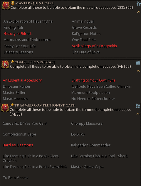 With the release of Havenhythe, I'm slightly further away from trim, however, I'm still very close!