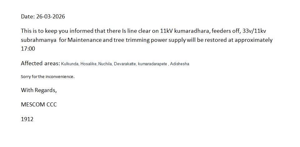 MESCOM Customer Care tweet media