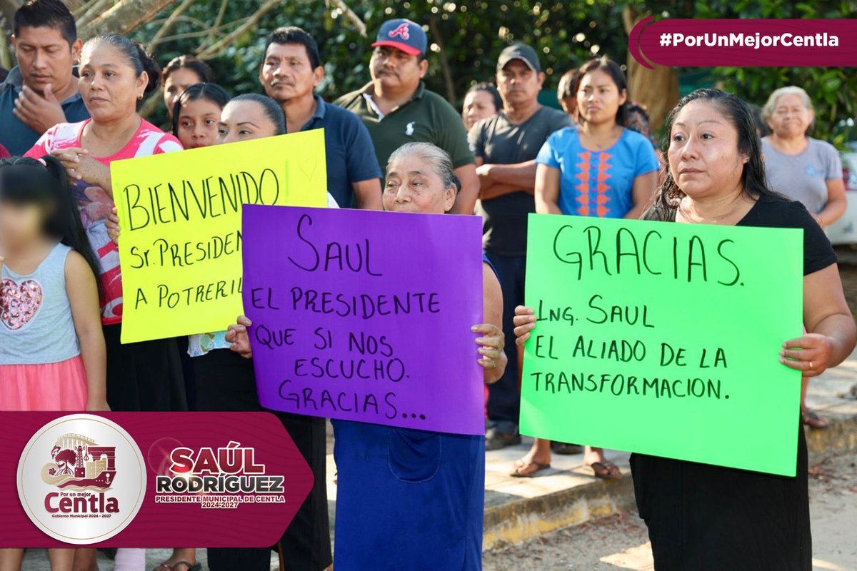 salarmando5's tweet photo. Esta mañana, en la calle “#ElNaranjal” de la ranchería #Potrerillo, dimos el banderazo de inicio a los trabajos de relleno y pavimentación con mezcla asfáltica en caliente.
Con esta obra, reafirmamos nuestro compromiso de mejorar la infraestructura y brindar mejores condiciones de movilidad para las y los habitantes de la comunidad.
Seguimos construyendo el segundo piso de la #CuartaTransformación.
#PorUnMejorCENTLA