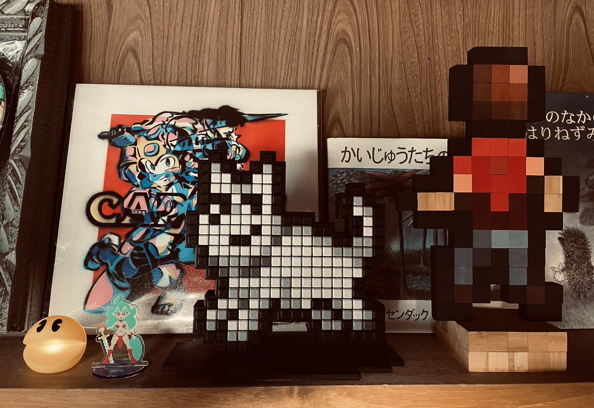 ta2nb's tweet photo. zerotaroさんの3Dプリントオブジェ購入しました😉
触れるピクセルアート👍 https://t.co/ac9p6XzSMQ