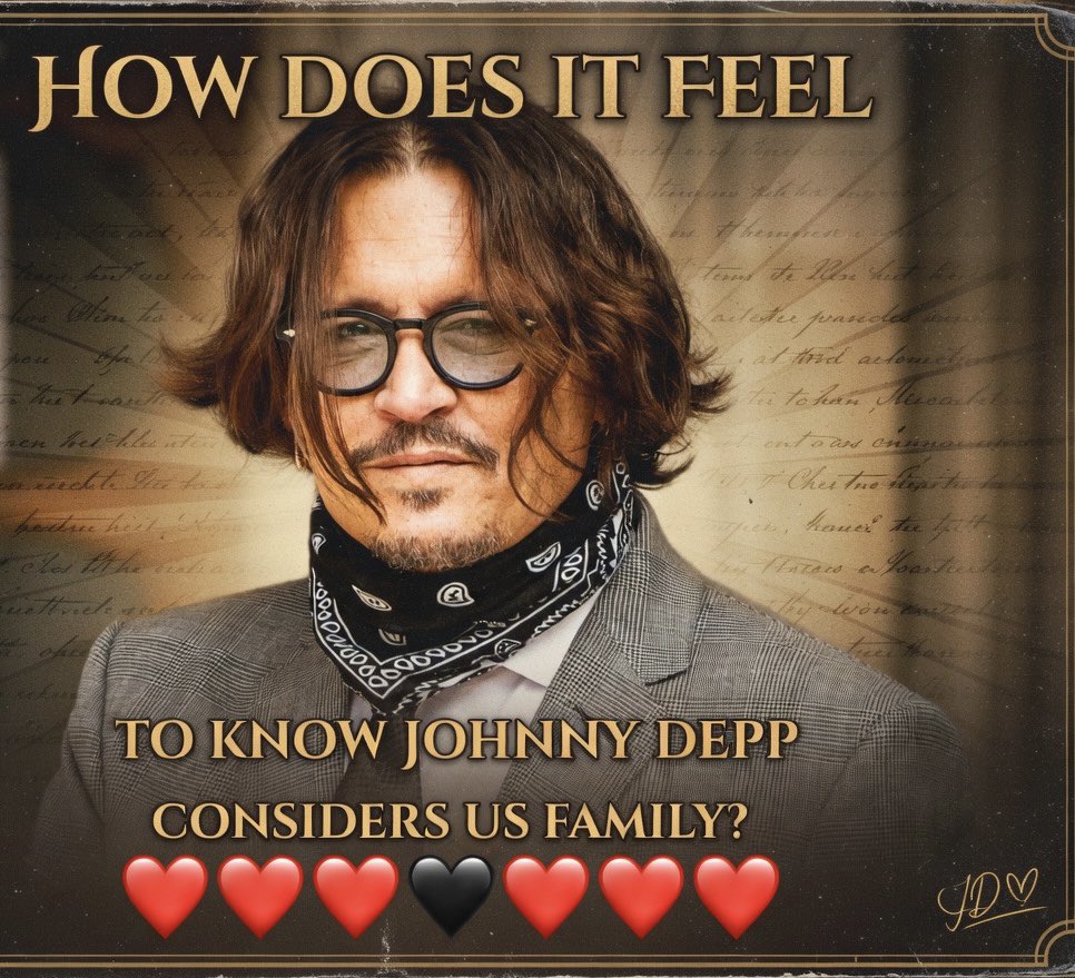 NotHedyLamar's tweet photo. What if the man who plays pirates and vampires calls YOU family? 🖤🏴☠️
Fellow admirer & warrior here: To every relative who’s stood unshakeably by JohnnyDepp through every storm, trial, and quiet moment—your loyalty is beyond measure. You’ve been his anchor, his army, his heartbeat when the world tried to silence it.
Johnny won’t say “fans.” He’s said it himself: that word creates distance, puts someone above and someone beneath. To him, we’re relatives, his employers, his soldiers—equals who’ve saved his life, kept him working, and walked every road together with pure love.
We admire his humble soul, his genius, his fight. Thank you for being that unbreakable family. Grateful to stand with you. ❤️🎬
#JohnnyDepp #DeppFamily #IStandWithJohnnyDepp #JohnnyDeppForever #WeAreHisRelatives #JohnnyDeppSupporters
#TeamDepp