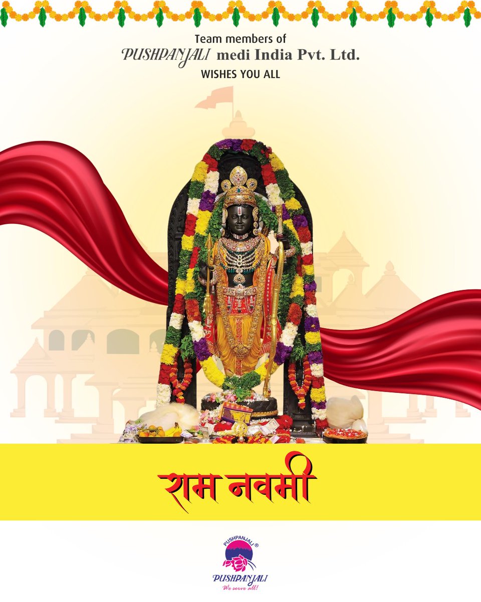 Wishing you and your family a very Happy Ram Navami. May peace and prosperity always stay in your home. 🪔🌸

Warm Regards,
Pushpanjali Team,
Shop at: shop-pushpanjali.com
Contact Us at: wa.me/+919163360368
Email ID: info@pushpanjaligroup.com