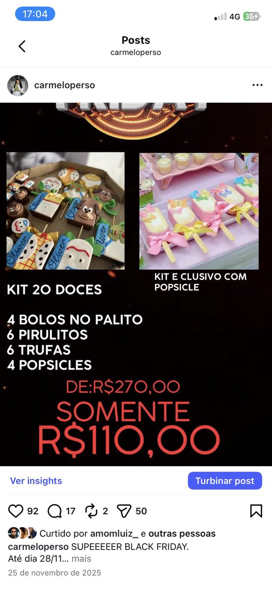 Nossa promoção de doces personalizados. Somos da zona norte do Rj
