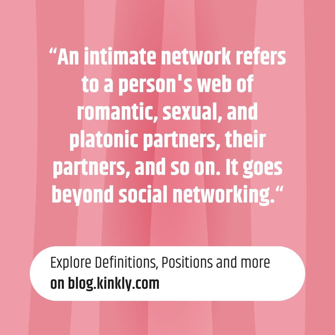 kinkly's tweet photo. Relationship talk just got a little more… connected 🔗💫

Ever heard of an Intimate Network?
It’s the web of romantic, flirty, and close relationships that connect people and sometimes their partners too. Think of it as a relationship map that shows how everyone in your circle links together.

In open or poly-style dynamics, understanding this network can help with communication, trust, and setting boundaries.

But let’s be honest… sometimes the map can get a little complicated 😅

Question for you:
🧠 Do you like knowing the full “relationship map”?
🙈 Or do you prefer not to know every detail?

Curious about more spicy relationship terms? Explore more in our Dictionary here:
https://t.co/g2FiryZngA
 💋