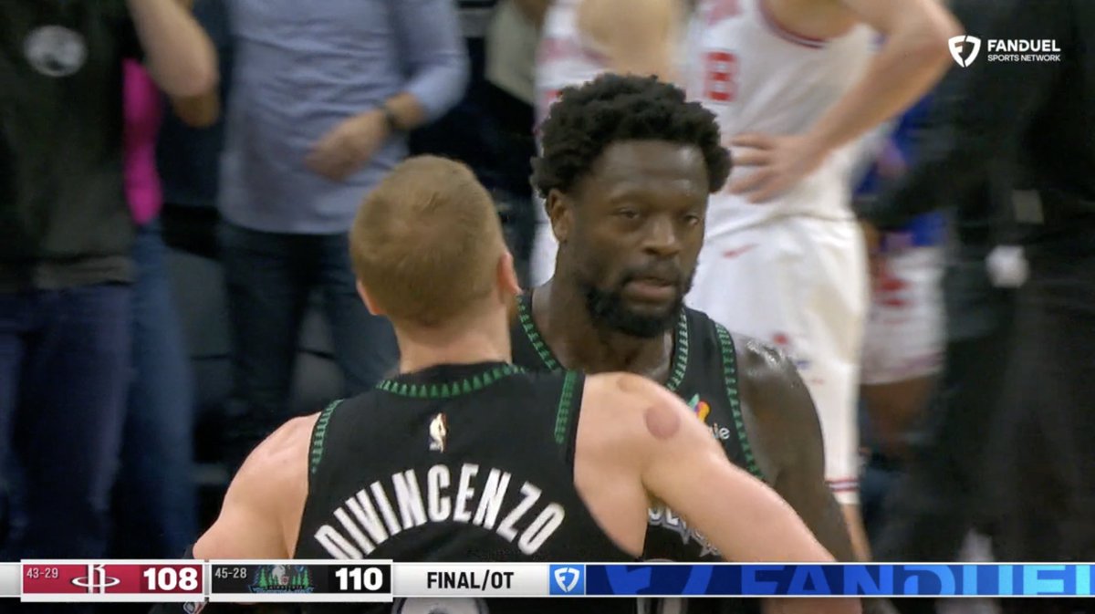 One of the wildest regular season games in recent NBA history just went down in Minneapolis.

These four screenshots don't even fully do it justice.