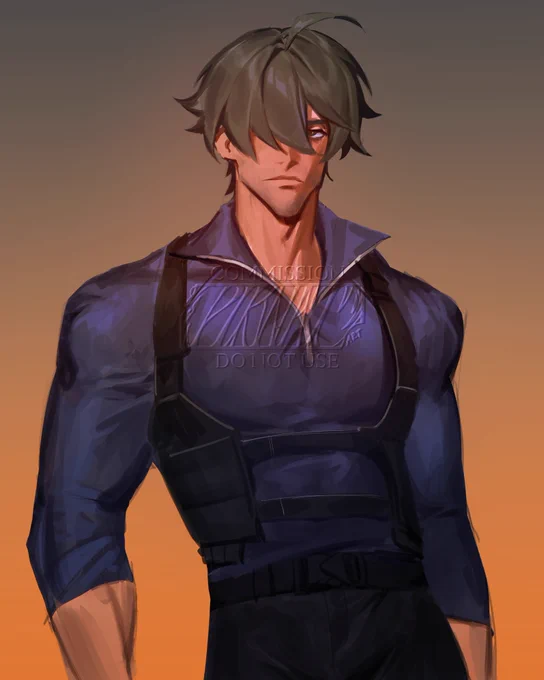 Lighter but as Leon Kennedy RE9 #lighterzzz (( thank you to @/ qu0kkac0la for c0mming this sketch! ))