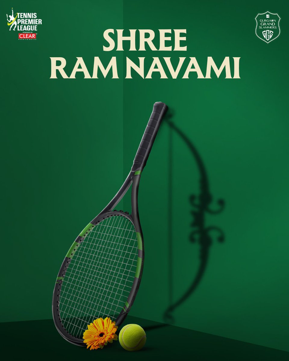 GurgaonTPL's tweet photo. On this holy occasion, may your home be filled with harmony, and your heart with devotion. Jai Shri Ram! 💚

#GurgaonGrandSlammers #TennisPremierLeague #TPL https://t.co/LYamMAWVaA