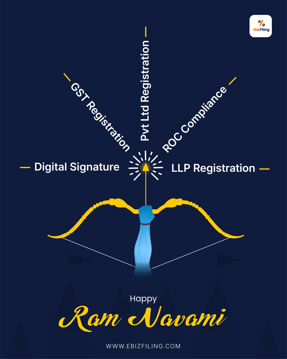 ebizfilingindia's tweet photo. Celebrating courage & new beginnings β¨πΉ
This Ram Navami, choose the right direction and build strong foundations π
Wishing you success & growth π
π +91 9643203209
π https://t.co/DLkUECYzY5
#ramnavami #businessgrowth #startupindia #ebizfiling https://t.co/Em6mzRJlsI