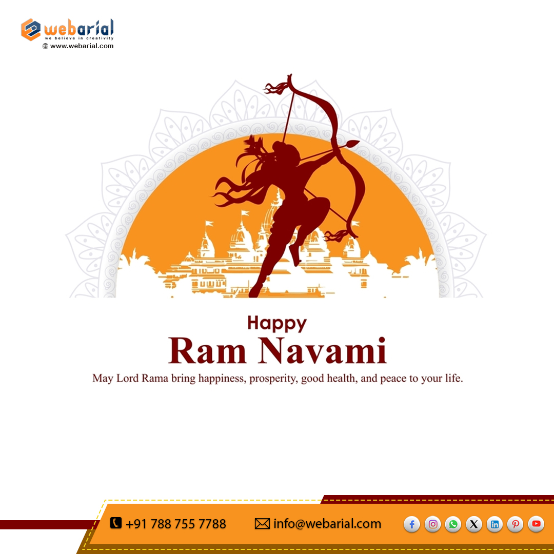 webarial's tweet photo. 🌼✨ Ram Navami की हार्दिक शुभकामनाएं ✨🌼

🚩 जय श्री राम 🚩

#RamNavami #JaiShriRam #FestivalWishes #IndianFestivals #HinduFestival #Webarial #DigitalIndia #FestiveVibes #Blessings #ShriRam #RamNavami2026 https://t.co/eFCvEJM5AH