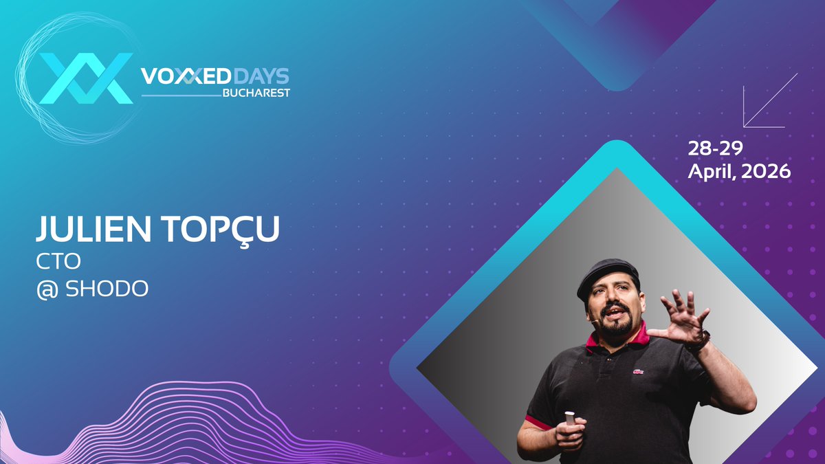 Voxxed Days Bucharest (April 28-29, 2026) tweet media