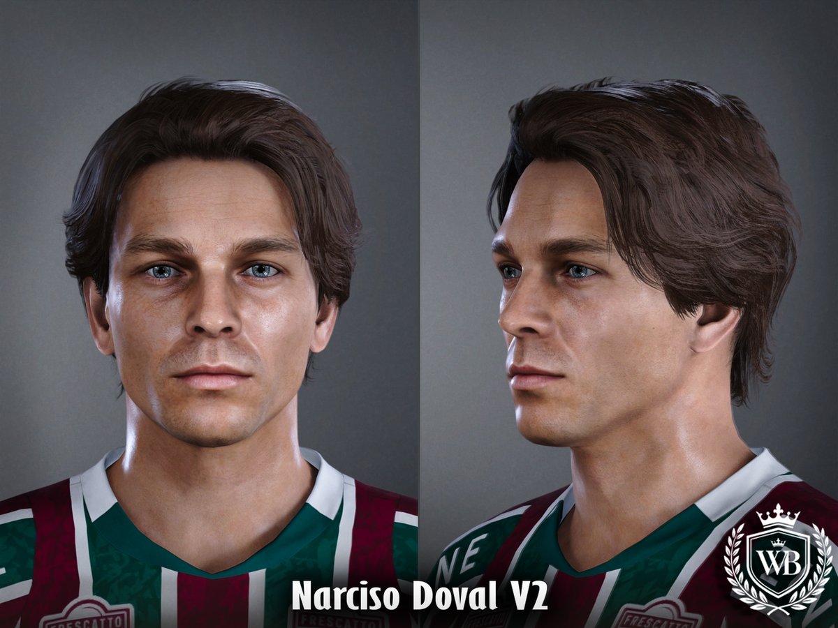 sandiego_1221's tweet photo. #efootballpes2021 Classic Face update

● Narciso Doval V2 🇦🇷 - @FluminenseFC 

🆕 Introducing a new method of nrm production

#pes2021 #eFootballpes2021 #EAFC26 #retrokit https://t.co/4WLc3LhNm5