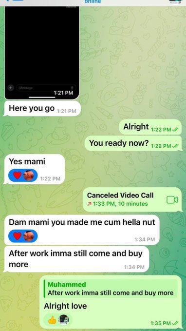 $10 to burst 💥 nut 🥜 on FaceTime show tweet media