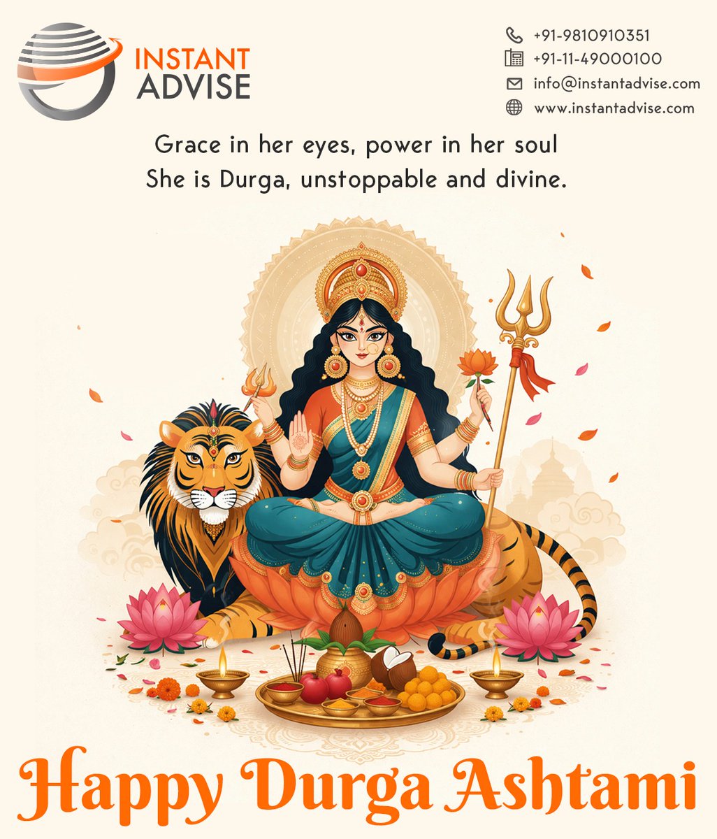 Grace in her eyes, power in her soul. She is Durga, unstoppable and divine.

Happy Durga Ashtami...!!!

#durga #durgaashtami #soul #divine #festival #india #InstantAdvise