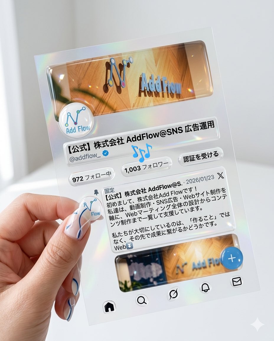 【公式】株式会社AddFlow@SNS広告運用 tweet media
