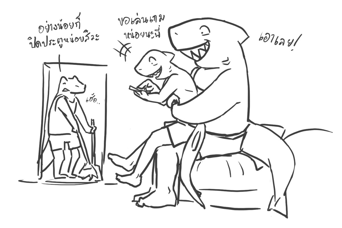 พี่น้องฉลาม Shark Bros tweet media
