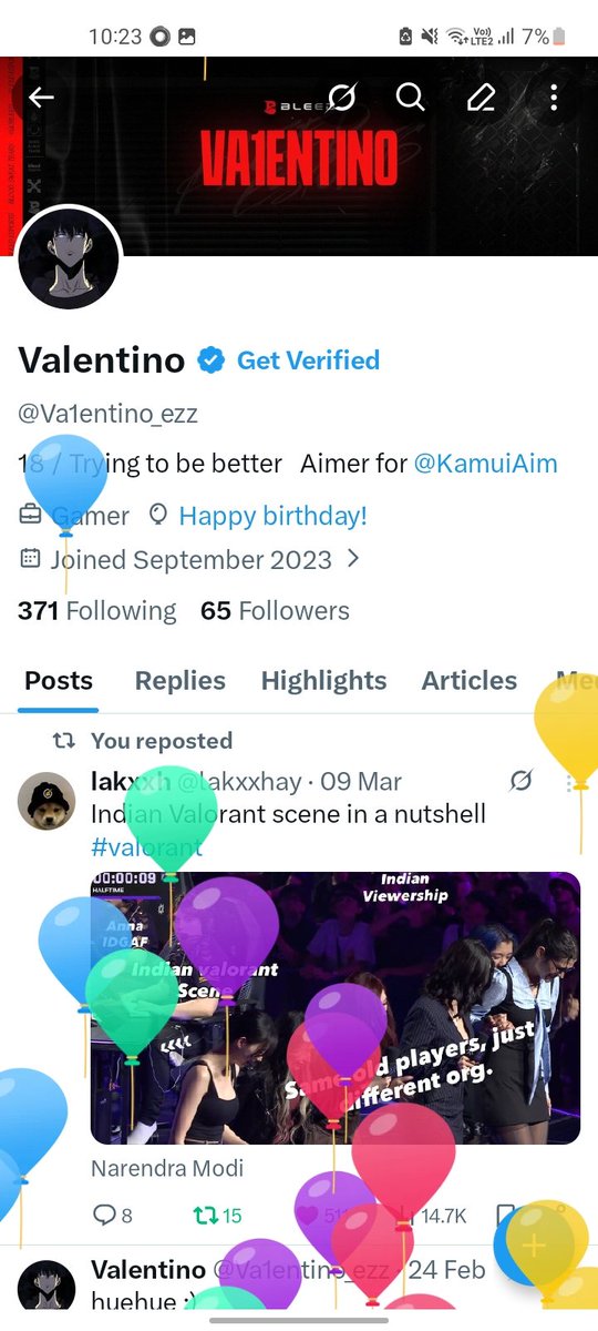 Valentino tweet media