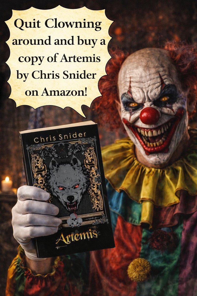 ChrisSnider83's tweet photo. #amwriting #writerslife #bookpromotion #horror #scifi #thriller #superhero #Bookworms #booknerds #booklovers #bookboost #writerlift #mustread #readers #readincommunity #kindle #kindleunlimited #clown #clowns https://t.co/ElEuZjWjbH