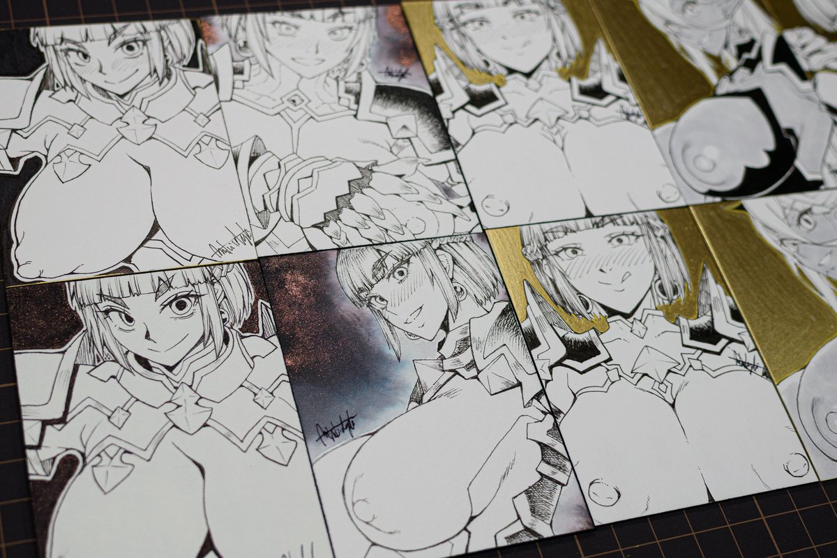 ⚡️⚡️アナログイラスト(ATC)をヤフオクに出品中!!⚡️⚡️

ダークエルフ ナル ATCサイズ(64x89mm) カードNo.007
https://t.co/LSYWfvmD8G

女騎士ラーエル ATCサイズ(64x89mm) カードNo.010
https://t.co/dsPQP91dv7

女騎士ラーエル ATCサイズ(64x89mm) カードNo.011
https://t.co/VopKyYDqjM 