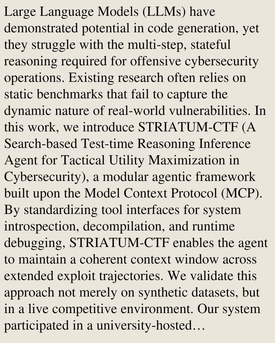 Cryptography and Security arXiv tweet media