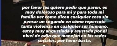 Con Ángela no solo se burlaron, la desvalorizaron d todas las forma. Lo más chocante fue cómo atacaron a su familia sin tener nada q ver, inventando historias, incluso sobre personas muertas. Muchos famosos se subieron al tren del odio pq genera likes. El karma es una perra.”