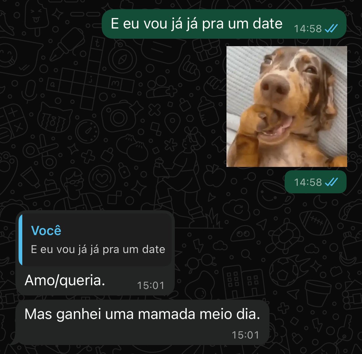 epajonathan's tweet photo. Uma conversa normal de uma relação não mono https://t.co/jSsX4IMuaO