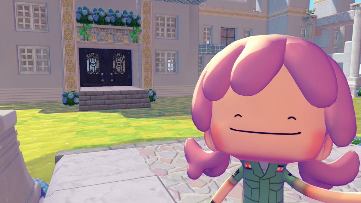 オダマキはぽこあポケモンばかりやっています。せっかく綺麗な港町なので金持ちの別荘地みたいにしたくて建物くそデカくしたらほんまに大変すぎる

しかしながら守りたいこの笑顔

#ぽこあポケモン 
#ぽこポケ  #pokopia