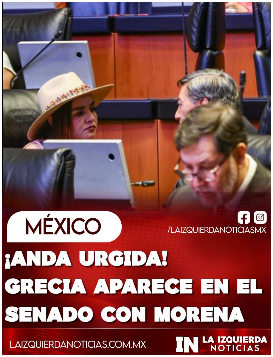 ¡ALGO QUIERE! Grecia Quiroz aparece en el Senado sentada con la bancada de Morena tras meses de señalamientos contra morenistas. Primero denunció a Morena por el asesinato de su esposo Carlos Manzo, luego exigió investigar a políticos de la 4T, ahora busca refugio en la misma